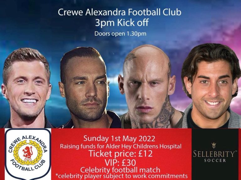 Celebrity stars to play charity football match in aid of Alder Hey Children’s Hospital