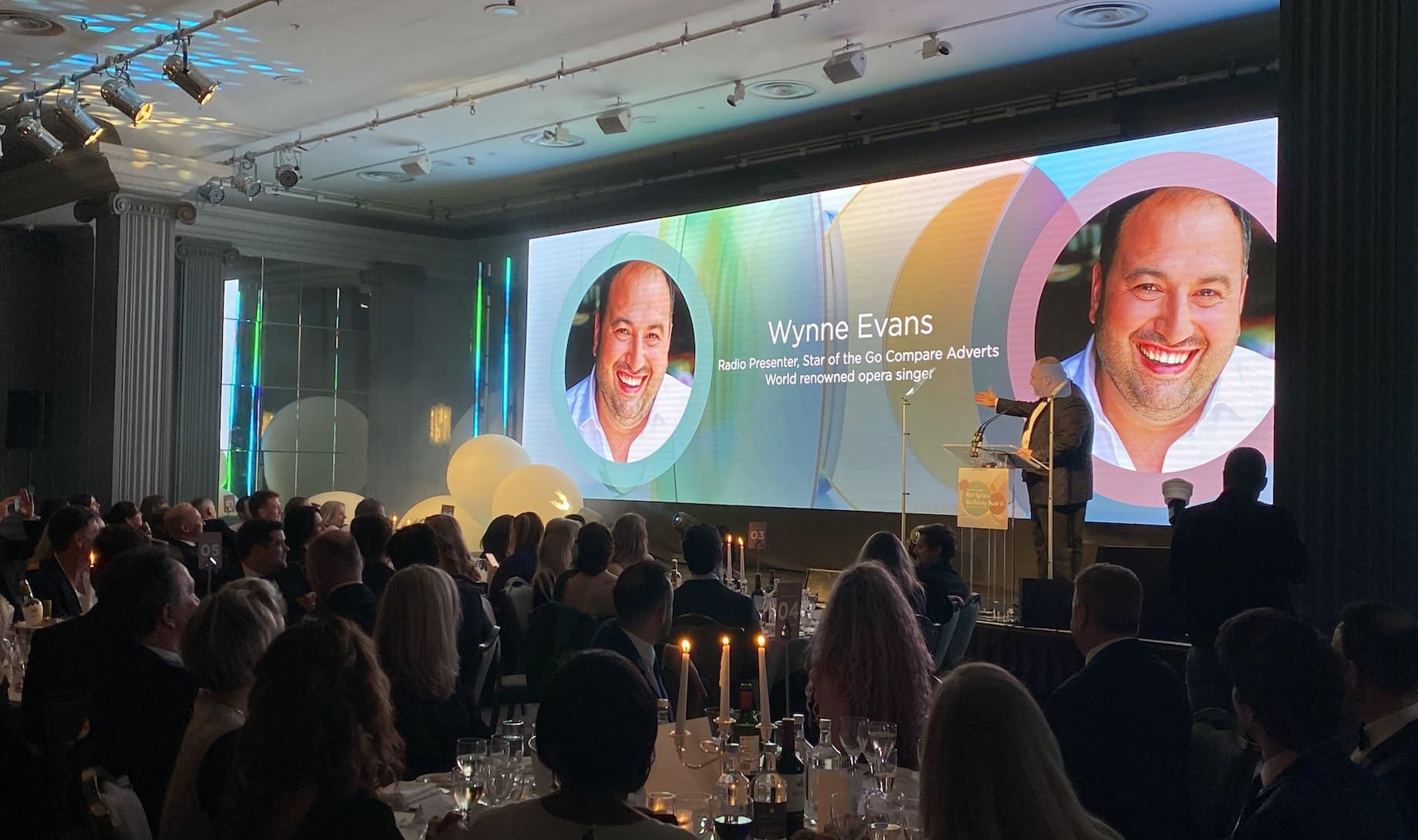Awards Presenter Wynne Evans Introducing the Ceremony