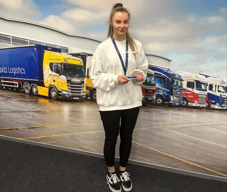 Rising star Olivia named as apprentice of the year by Kinaxia Logistics