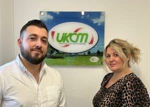 Vittorio Iuorio Sales Manager at UKCM and Jamie Lee Ross Purchasing and Production Planner 1 300x214 1