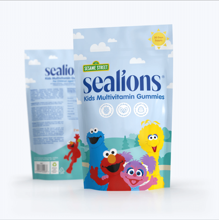 Sealions UK Launch Range of Children’s Vitamin Gummies in Collaboration with Sesame Street